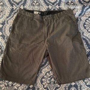 Classic Grey Men's Flat Front Shorts